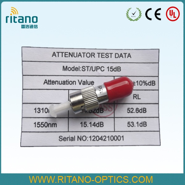 China Supplier Fixed Plug-in St Type Optic Fiber Attenuators