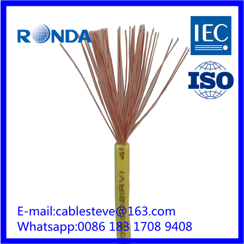copper PVC flexible electrical cable 10 sqmm