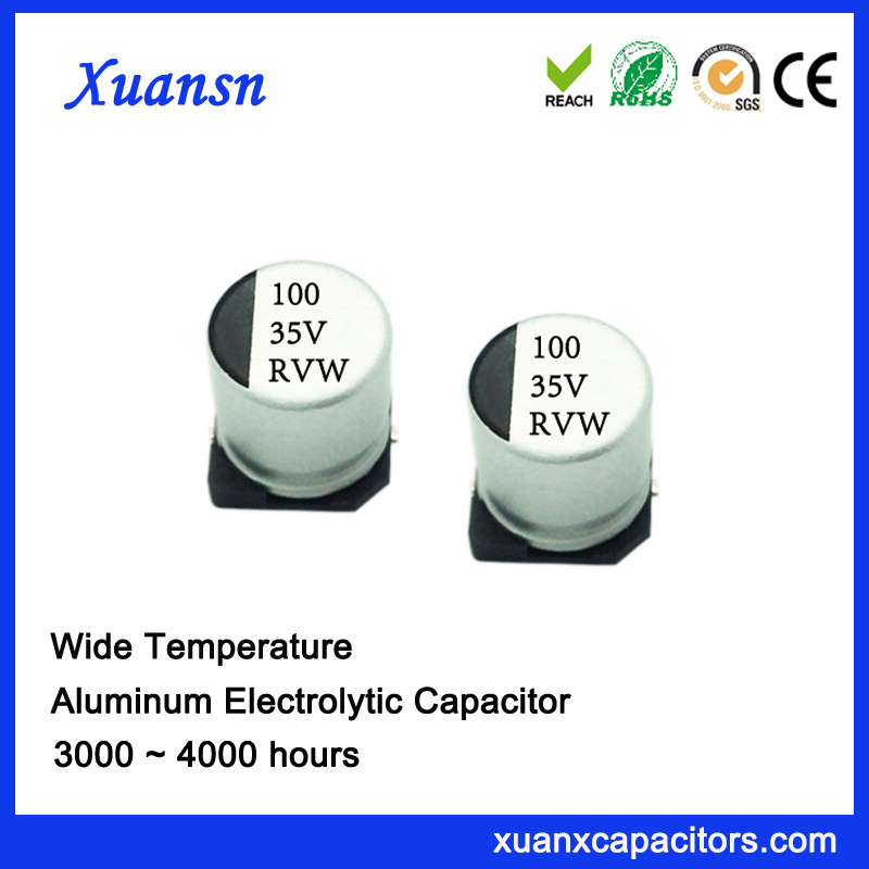 Good Quality 100UF 35V 3000hours Smdelectrolytic Capacitor