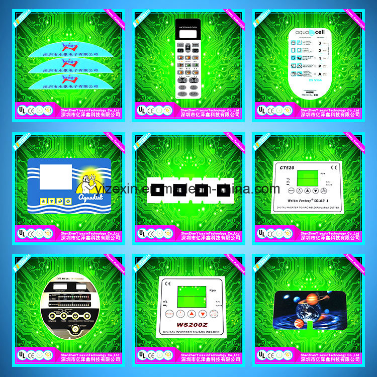Metal Dome Shield Membrane Switch Keyboard with Transparent Window