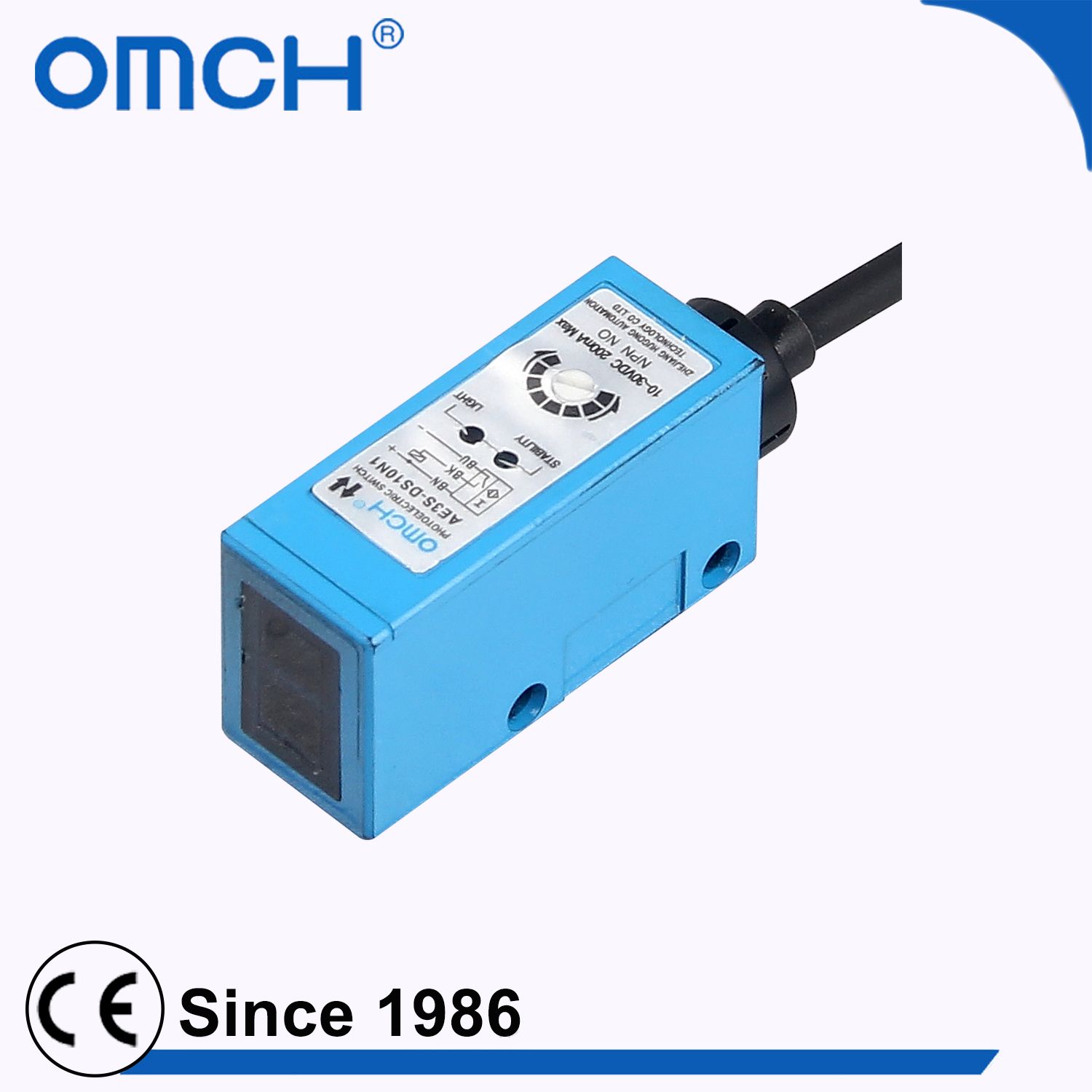 Ae3s Series IP65 Diffuse Sn 10cm Type Rectangular Photoelectric Sensor