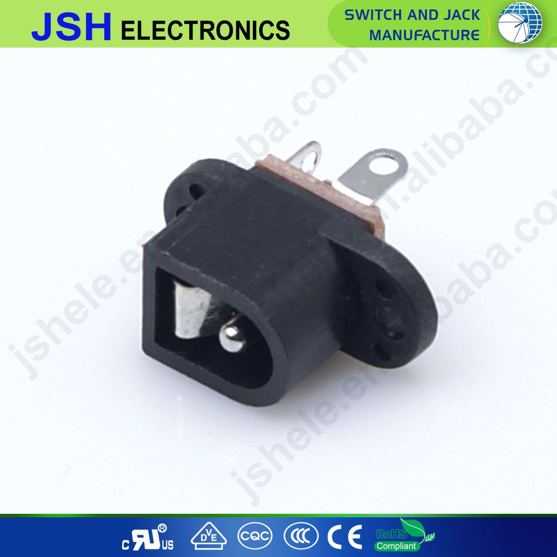 2.5mm Chassis Mounting DC Power Socket Connector