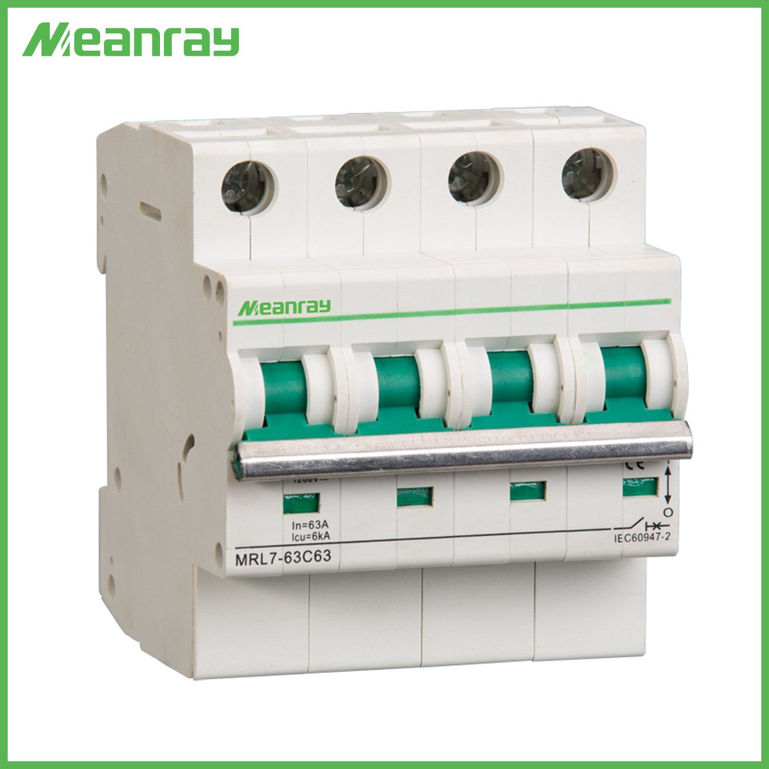 DC MCB 1000V 10A 16A 20A 63A Non-Polarity MCB Np MCB
