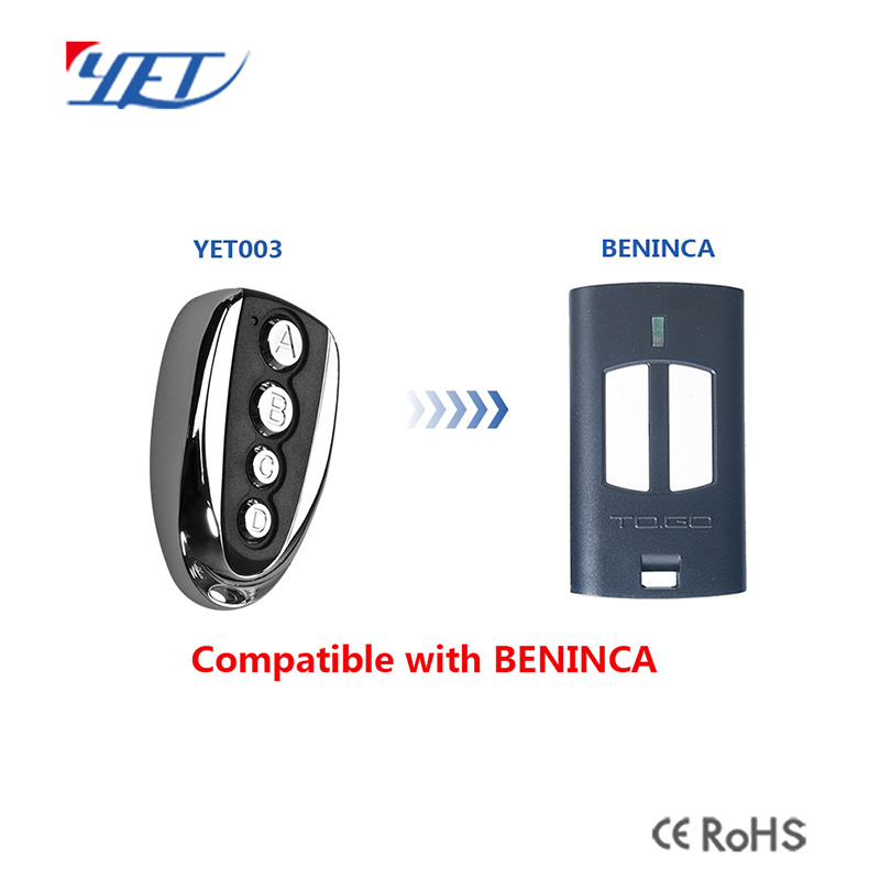 Universal Use RF Remote Control Beninca Replace