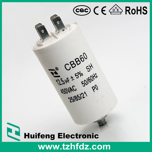 (CBB60) 250VAC 90UF Motor Run Capacitor with Pins