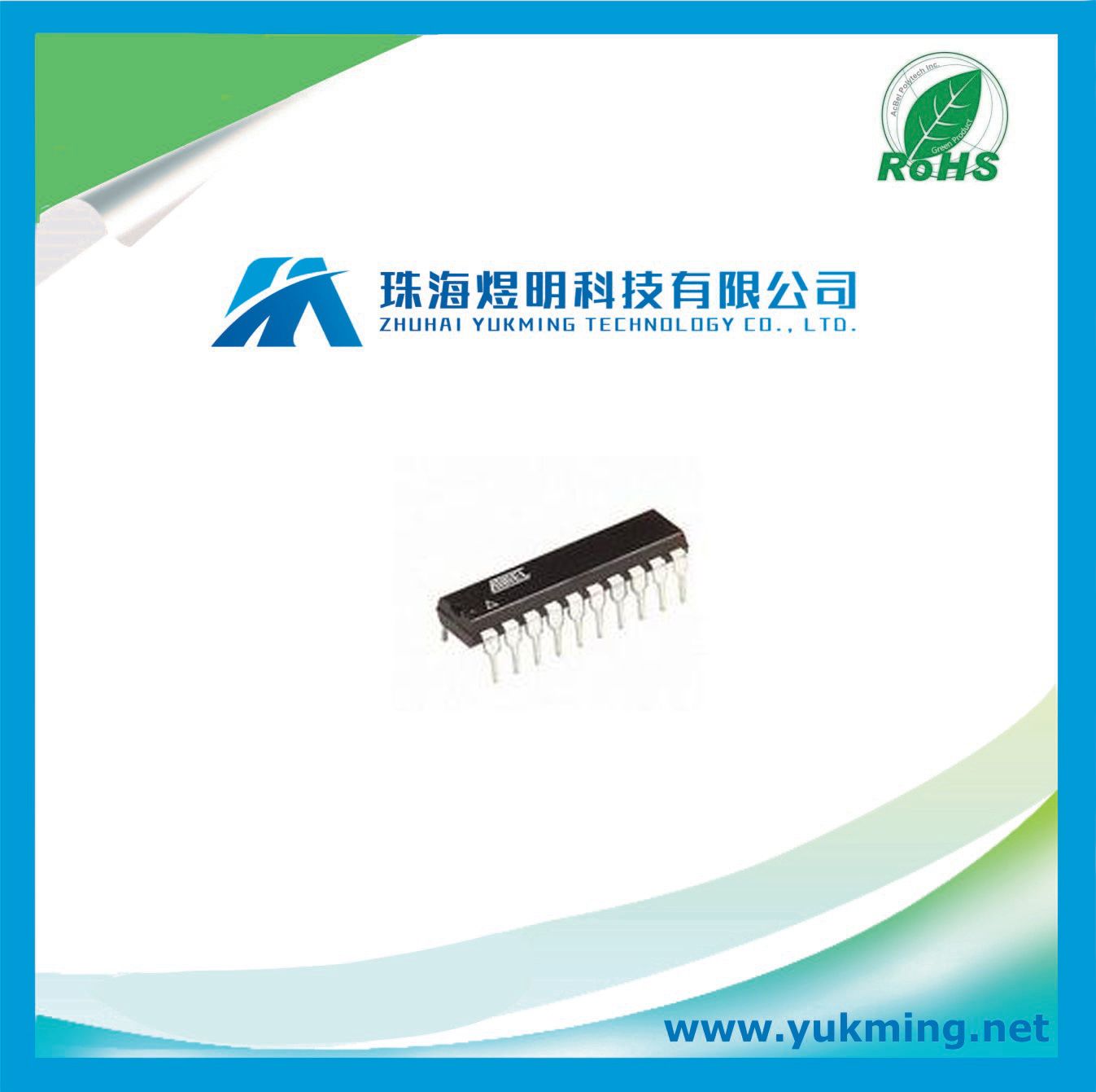 Integrated Circuit At89c2051-24PU of 8-Bit Microcontroller IC