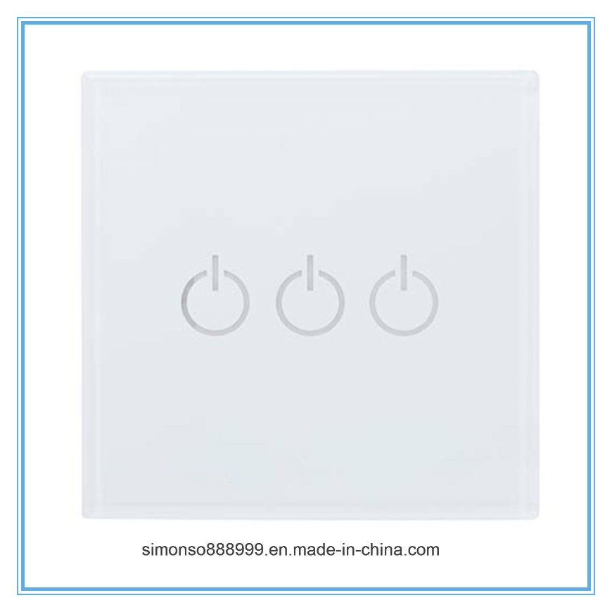 3-Gang WiFi/Bluetooth Smart Phone APP Touch Sensitive Switch