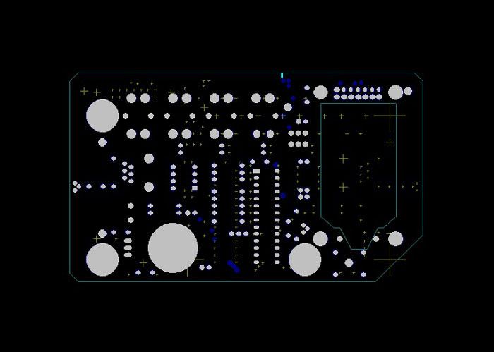 Simple PCB 2 Layer Copper Board with Blue Mask