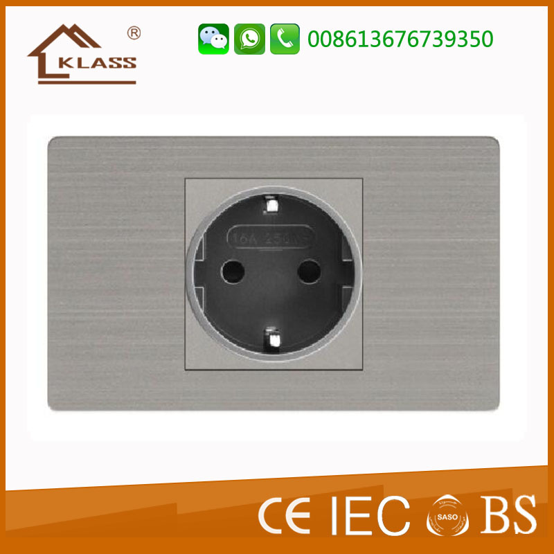EU German Standard Schuko Wall Electrical Socket 16A 250V
