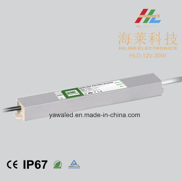 12V 24V LED Waterproof Driver IP67 30W