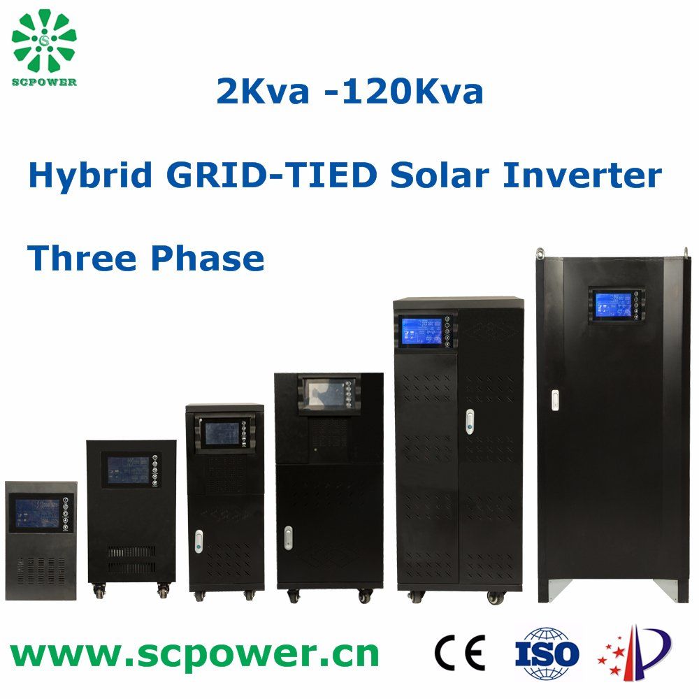 2kVA to 120kVA Good Quality Hybrid Grid Tie Solar Power Inverter