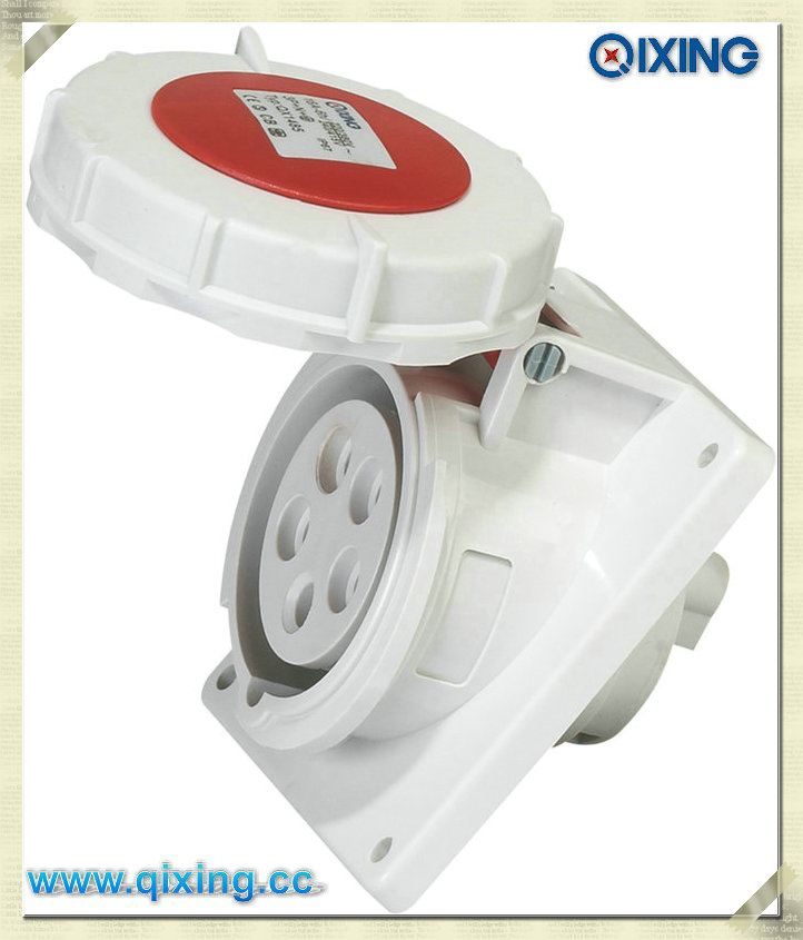 Comando IP67 5p Red Flush Mounted Socket