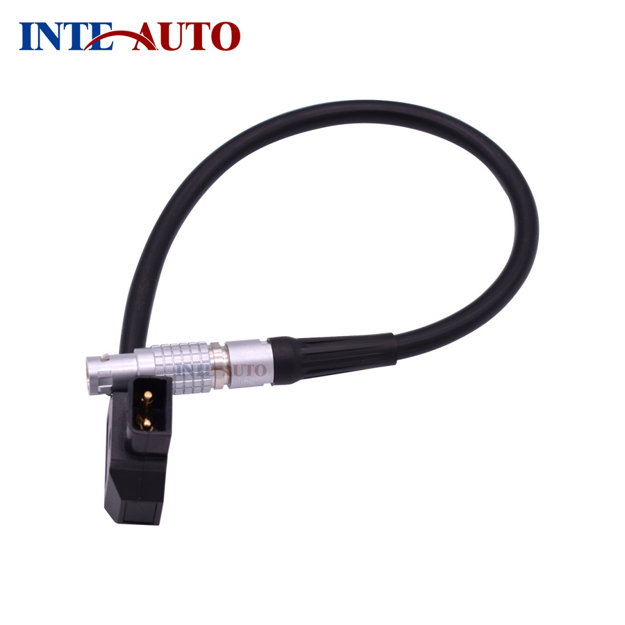 Power Cable with D-Tap Connector 6 Pins Circular Plug