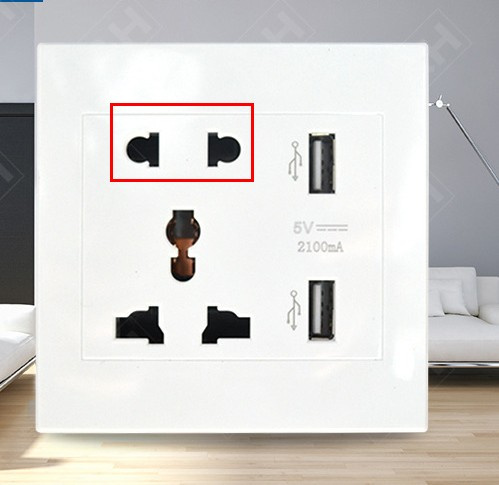 Wall Socket with Dual USB