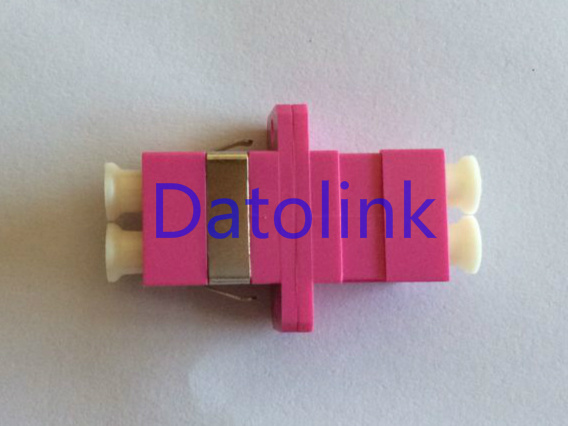 Voilet LC mm Duplex Fiber Optical Adapter