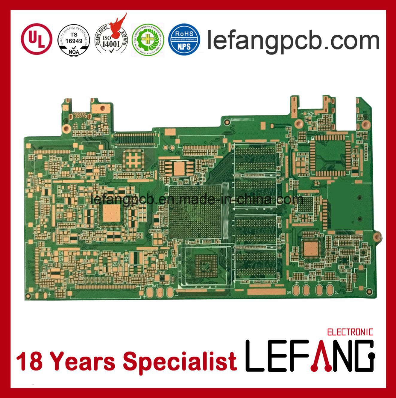 6layers 1.0mmprofessional PCB Board Automotive Sensor Supplier
