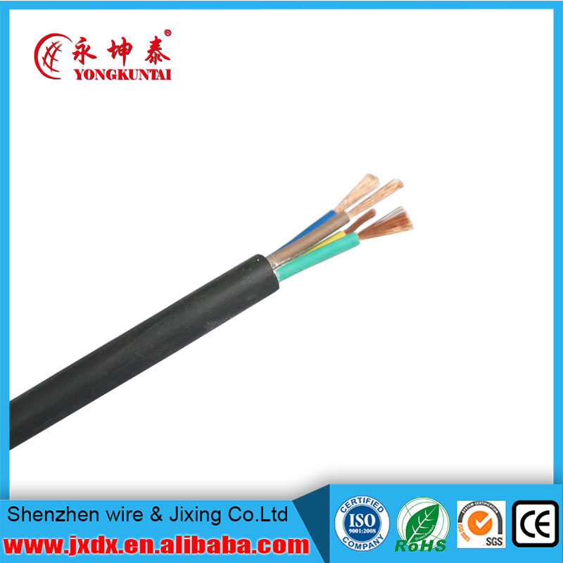3+1 Core PVC Sheath Flexible Electric Cable
