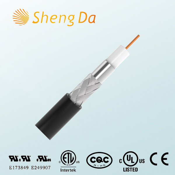 75 Ohm Flooded Telecom and Communication Coaxial Rg6u Cable
