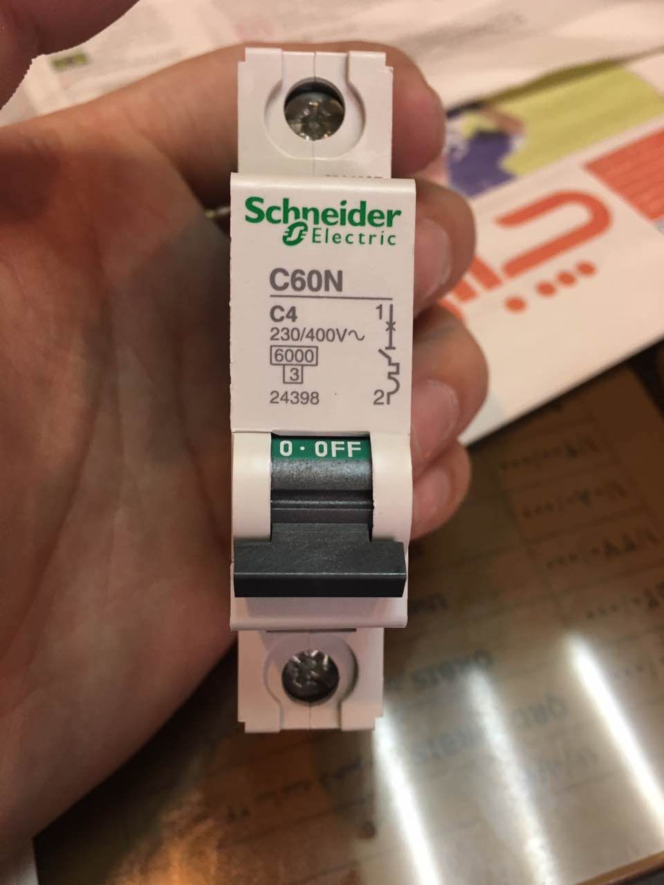 High Quality 1p 2p 3p 4p C60n Type Sschneider Mini Circuit Breaker MCB