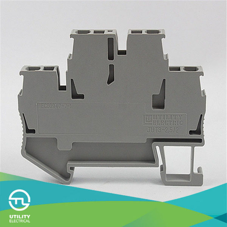 Spring Clamp Double Layer Feed Through Terminal Blocks