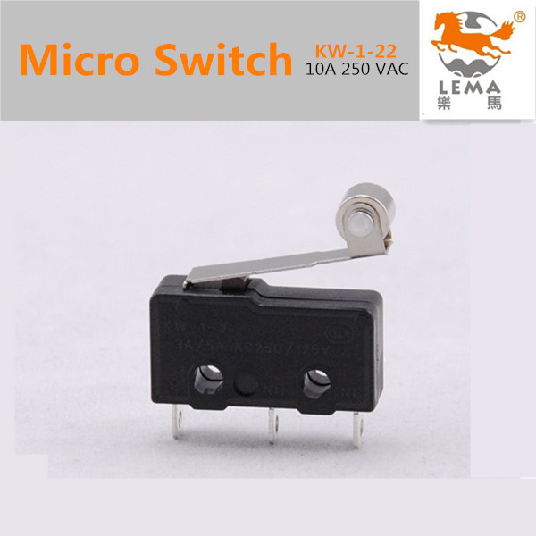 5A 250VAC Electric Tiny Micro Switch Kw-1-22
