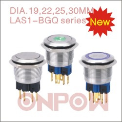 Onpow 22mm Push Button Switch (GQ22 series, CE, CCC, RoHS)