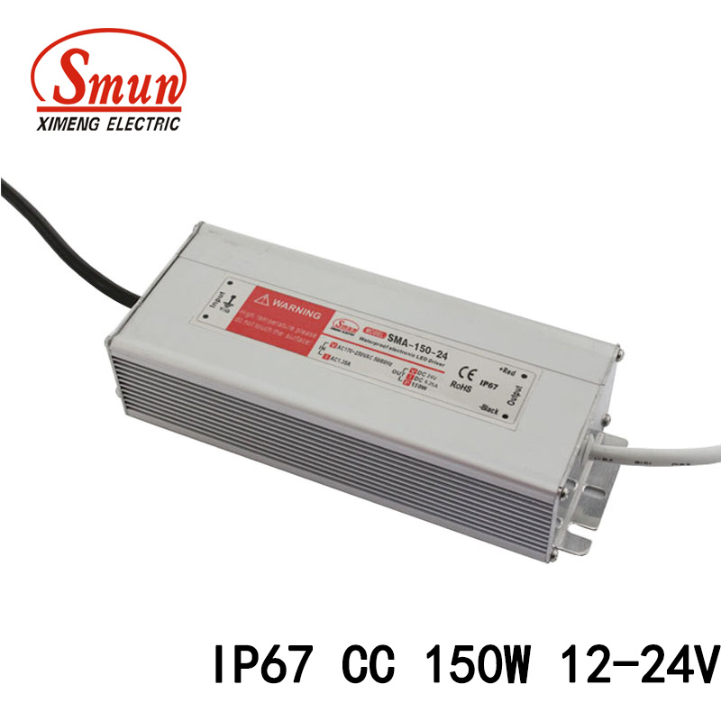 150W 6.25A 12-24VDC Waterproof Constant Current LED Driver Power Supply