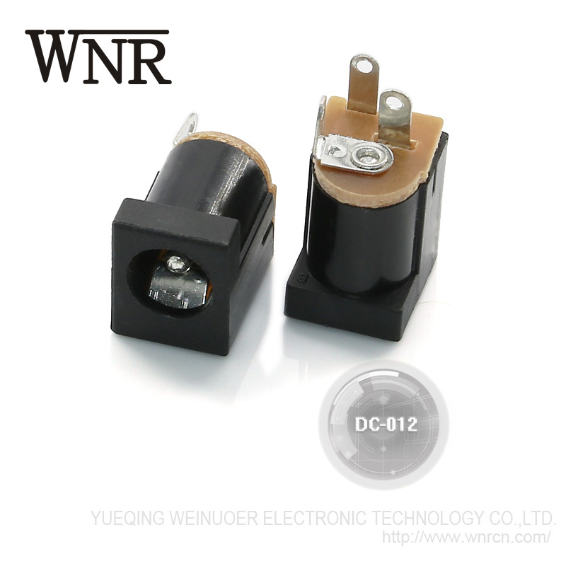 Wnre Mini DC Connector 3 Pin DC-012 DC Socket 5.5 mm X 2.1mm DC Power Jack