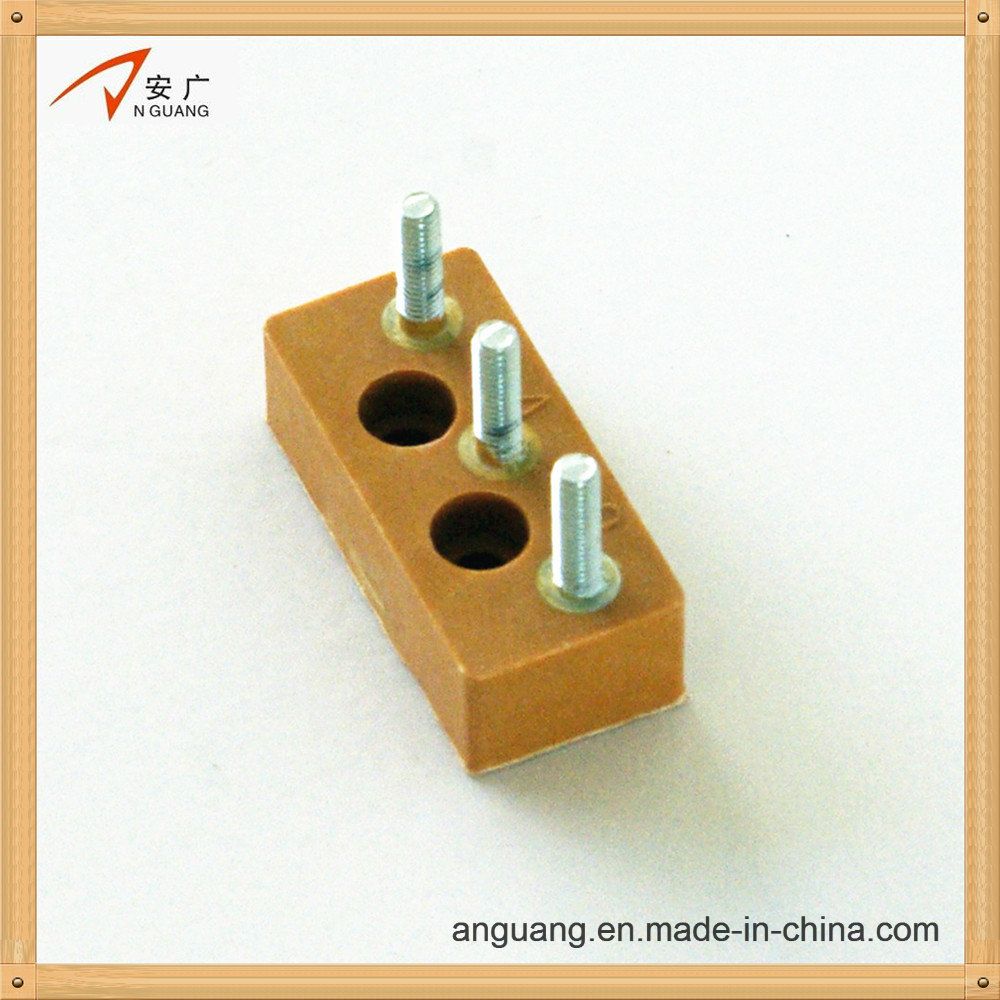 Small Electrical Terminal Board with 3 Bolts