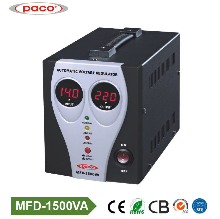 High Quality Digital Display Home Automatic Voltage Stabilizer 1500va