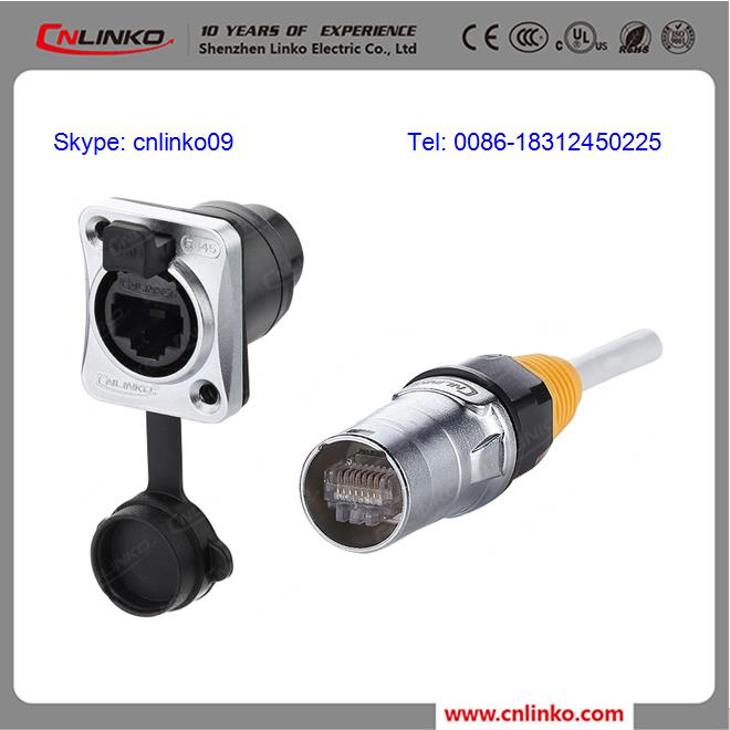 UL Apporved IP65 Cat 5 Waterproof RJ45 Connector