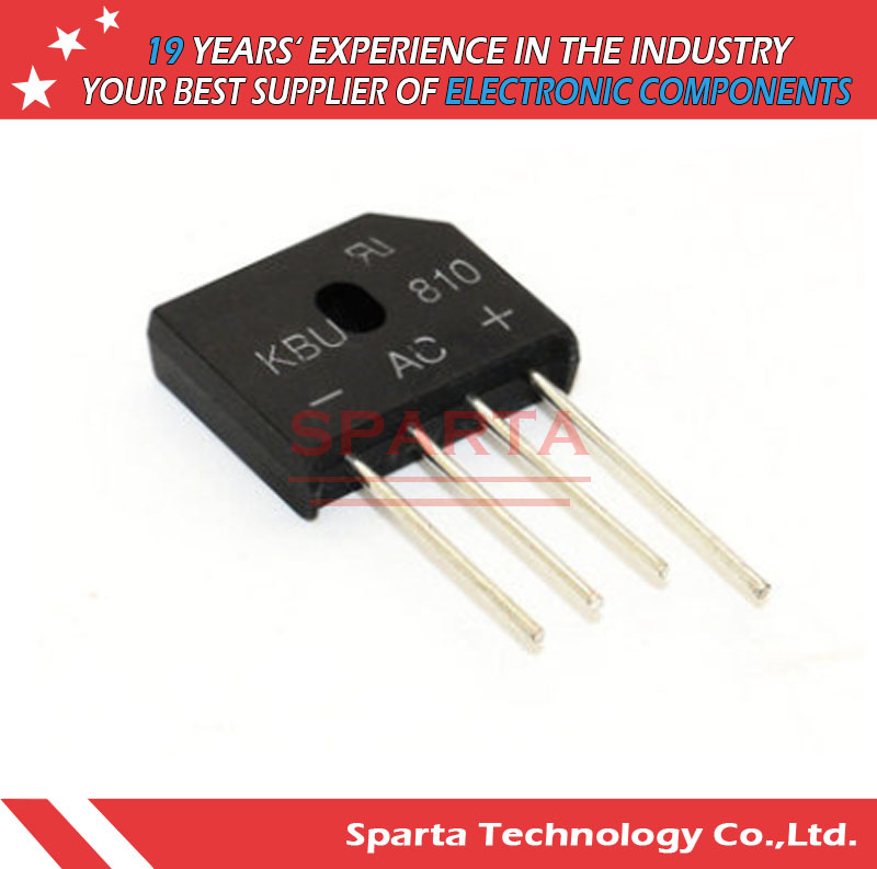 Kbu810 Kbu Bridge Rectifier 8A 50V~1000V Transistor