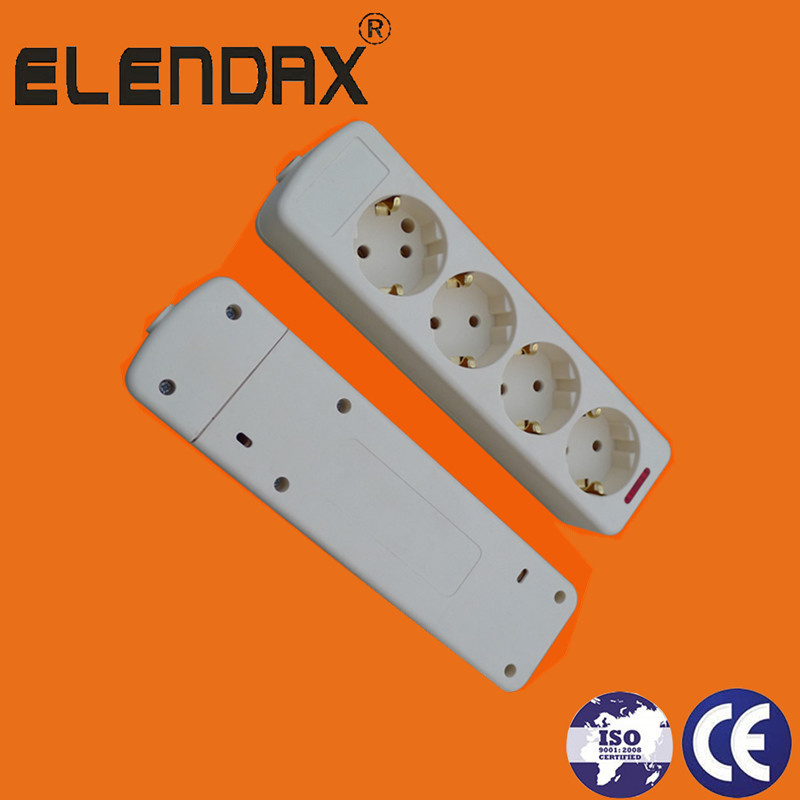 European 4 Way Extension Cord with Earth (E9004E)