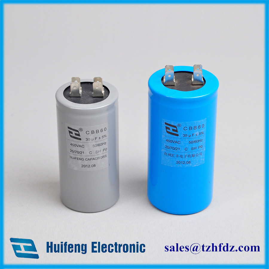 Cbb60 Motor Run Capacitor with Pins