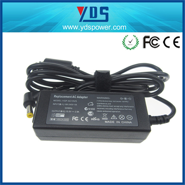 Laptop Switching Power Adapter for Sony 10.5V 2.9A