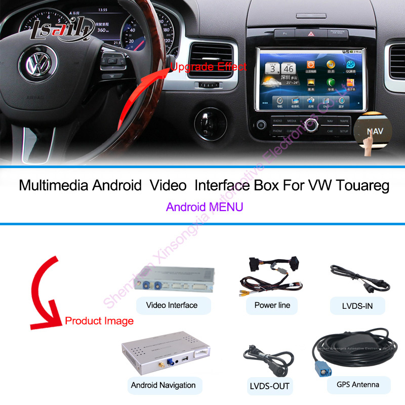 Upgrade Car HD Multimedia Android GPS Navigation for (10-16) VW 8