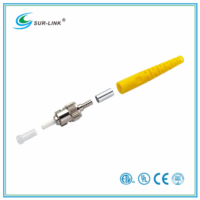 St Type Single Mode Simplex Fo Connector