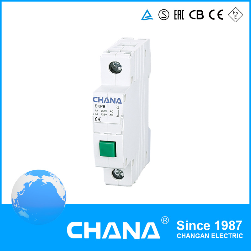 Ce and RoHS Approval Modular DIN-Rail Pushbutton Switch Ekpb