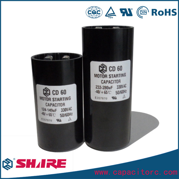 Air Compressor Electrolytic Start Capacitor