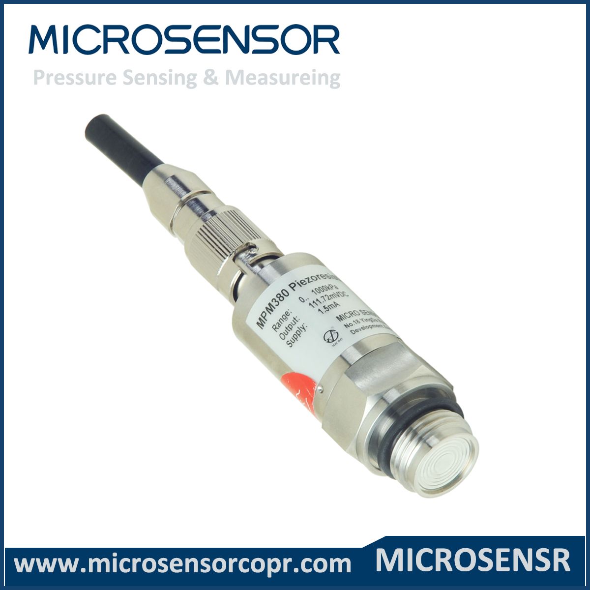 IP65 Protection Pressure Sensor for Food Mpm380