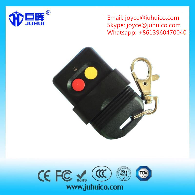 Adjustable Frequency 2 Channel Wireless RF Electric Gate DIP Switch Remote Control Duplicator
