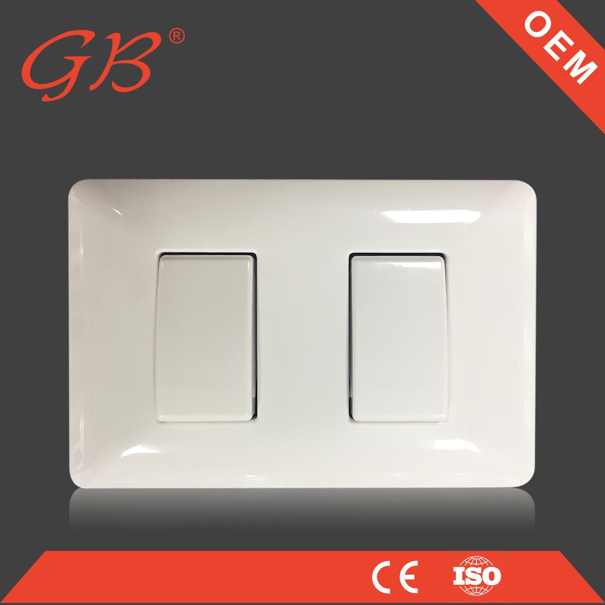 American Standard 2 Gang Electric Wall Switch Electrical Switch