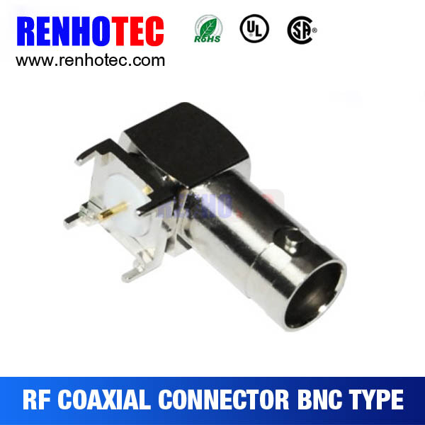 Zinc Alloy Female Jack Right Angle BNC PCB Connector