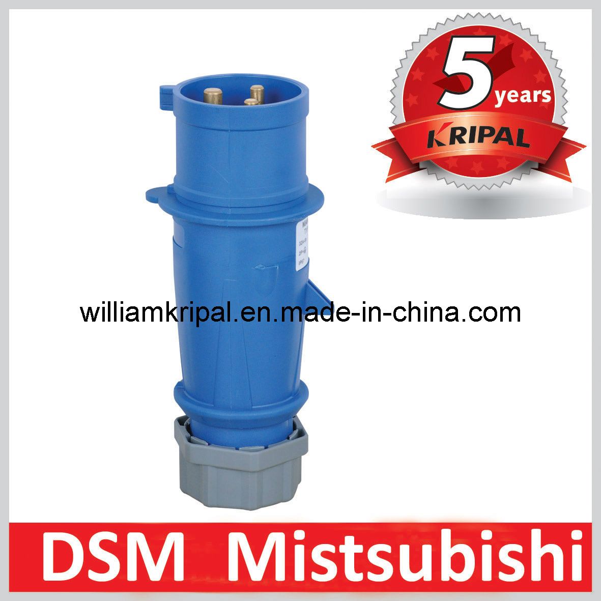 IP44 32A 2p+E Single Phase Industrial Electrical Plug