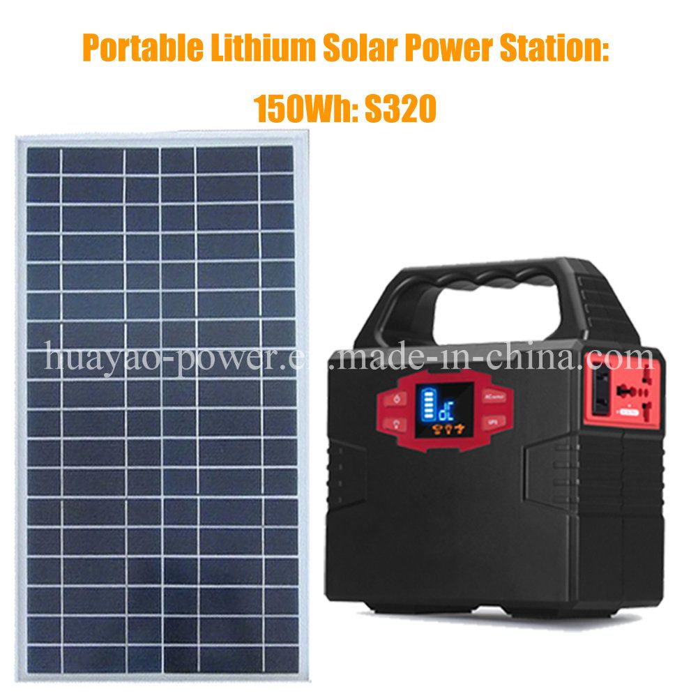 150wh Portable Solar Powered Generator Renewable Energy Battery Storage