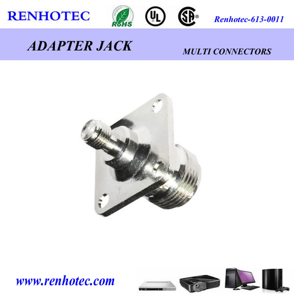 SMA to N Female Flange Adapter