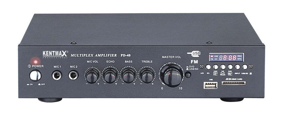 Mini Professional Sound DJ Mixer Amplifier with LED Display