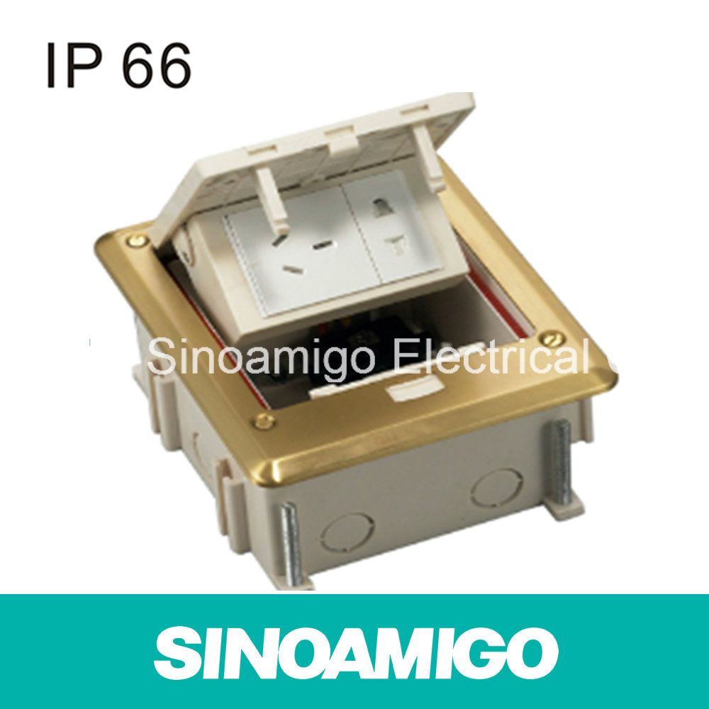 IP66 Water Resistant Electrical Leakage Protection Socket Floor Box