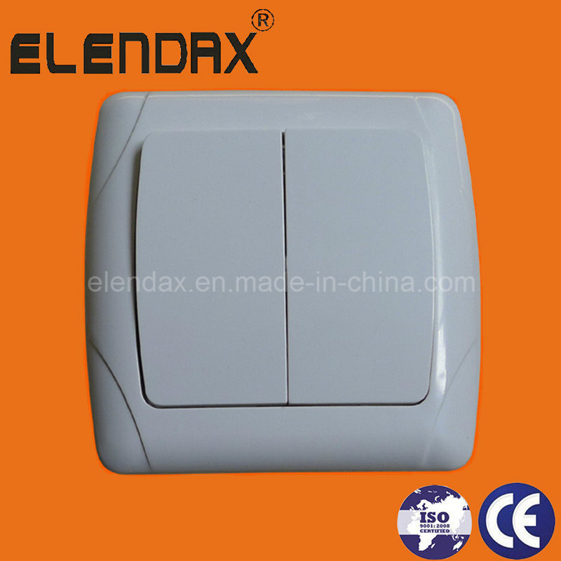 EU Style Flush Mounted Two Way Button Wall Switch (F3002)