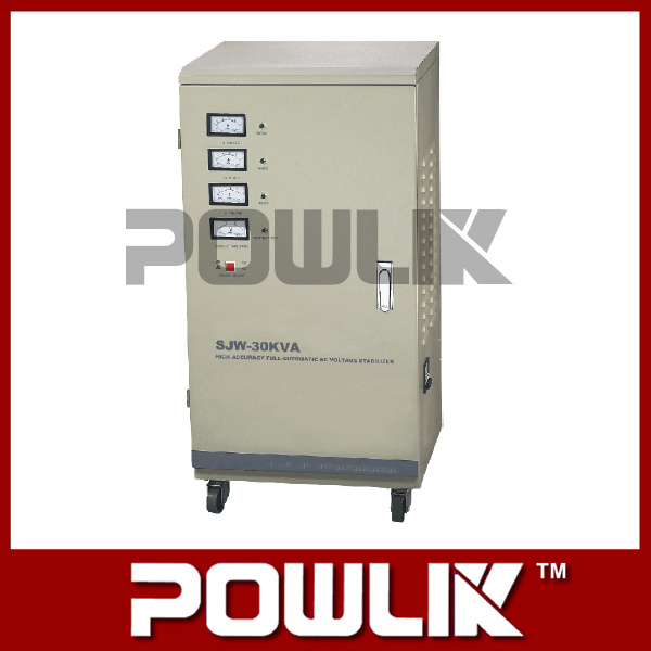 Sjw-30kVA Three-Phase High Accuracy Full-Automatic AC Voltage Stabilizer